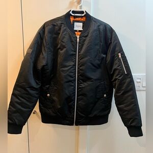 Jack & Jones Classic Black Bomber Jacket